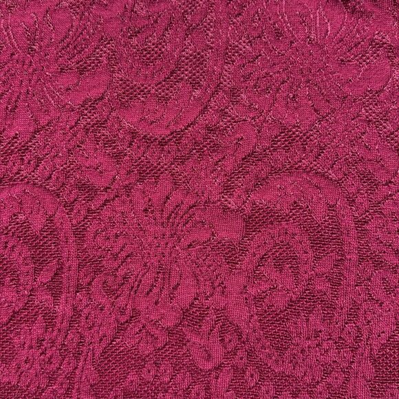 Loft Medium Berry Pink Paisley Print Top Size Medium - Picture 3 of 5